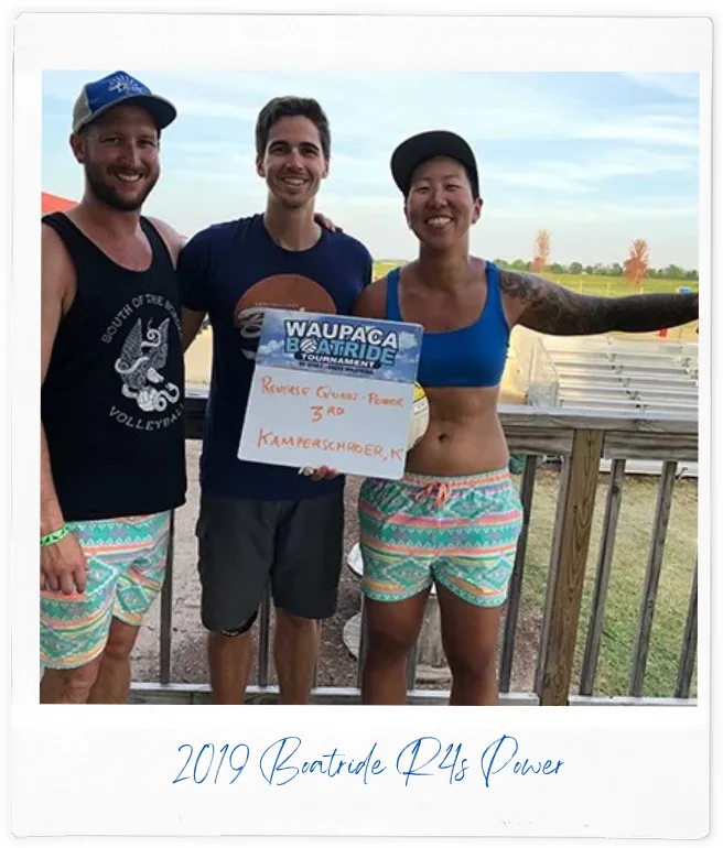 2019 Grass Reverse 4s Power Division 3rd place - Waupaca Boatride Volleyball Tournament in Oshkosh, WI at Brighton Acres