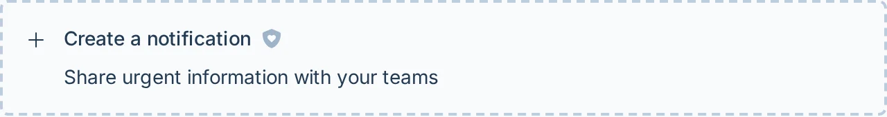 Notification banner in kickin.love, a kickball communication hub for league managers