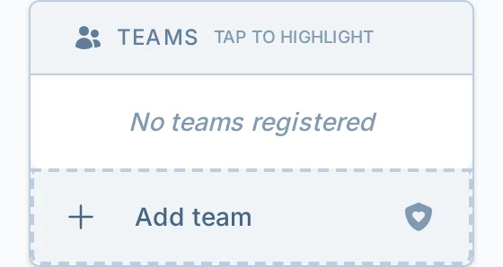 Add team action in kickin.love, a kickball team management tool
